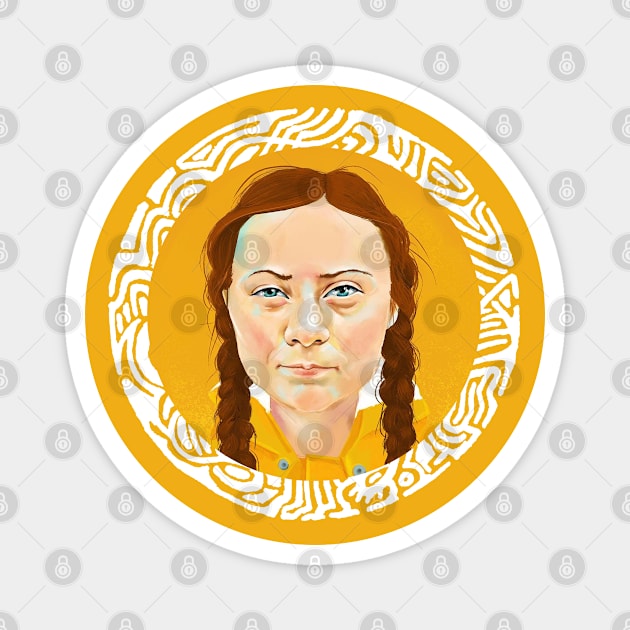 Greta Thunberg  Activist #4 Magnet by SalahBlt